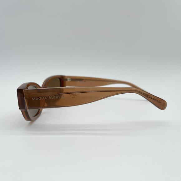 Magda Butrym | Cat Eye Sunglasses in Brown Silver & Brown *AS IS* main image 7